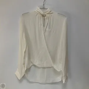 Blouse Long Sleeve By L Agence In White, Size: S