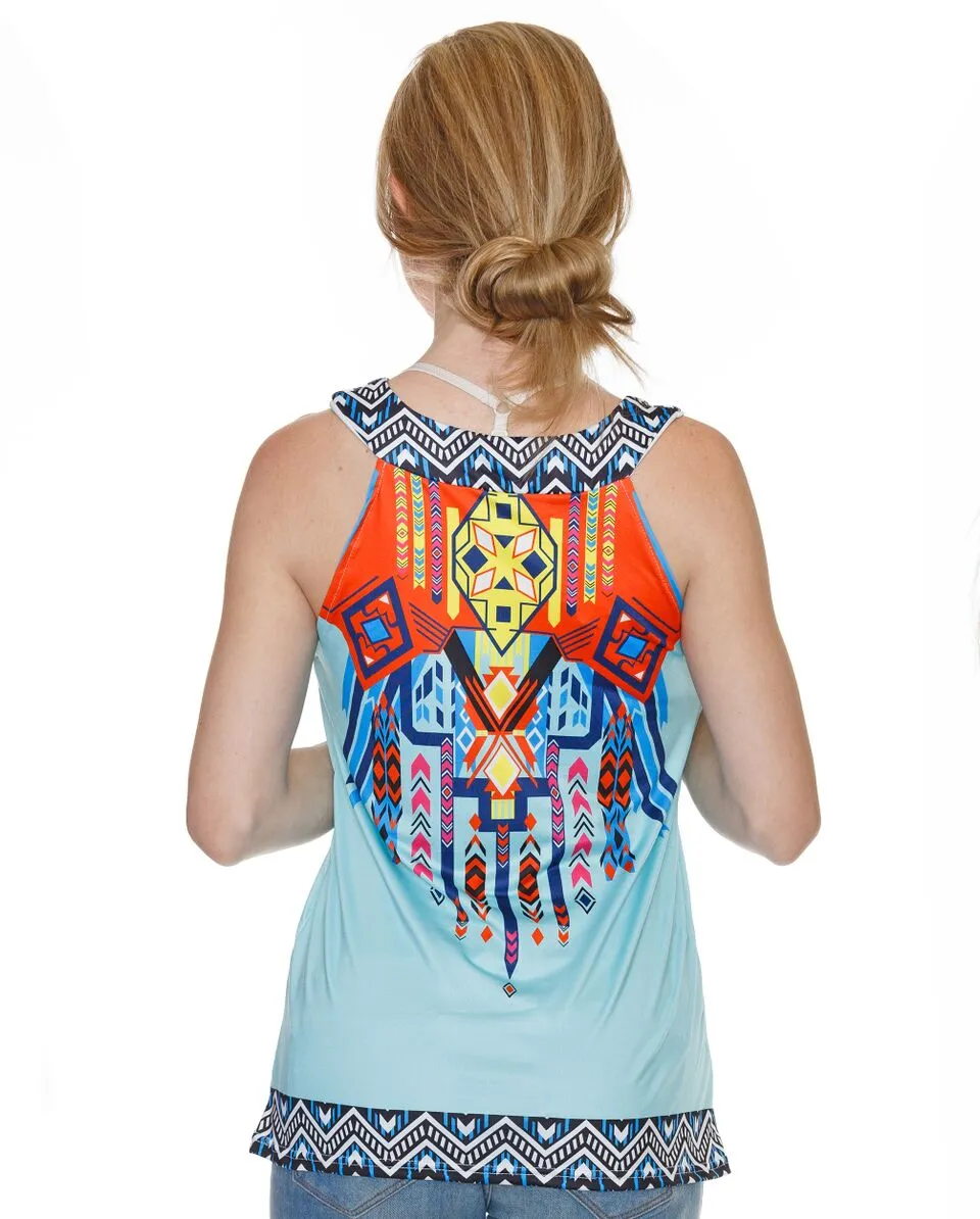Blue Aztec Tank