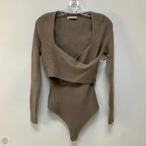 Bodysuit By Abercrombie And Fitch In Taupe, Size: L