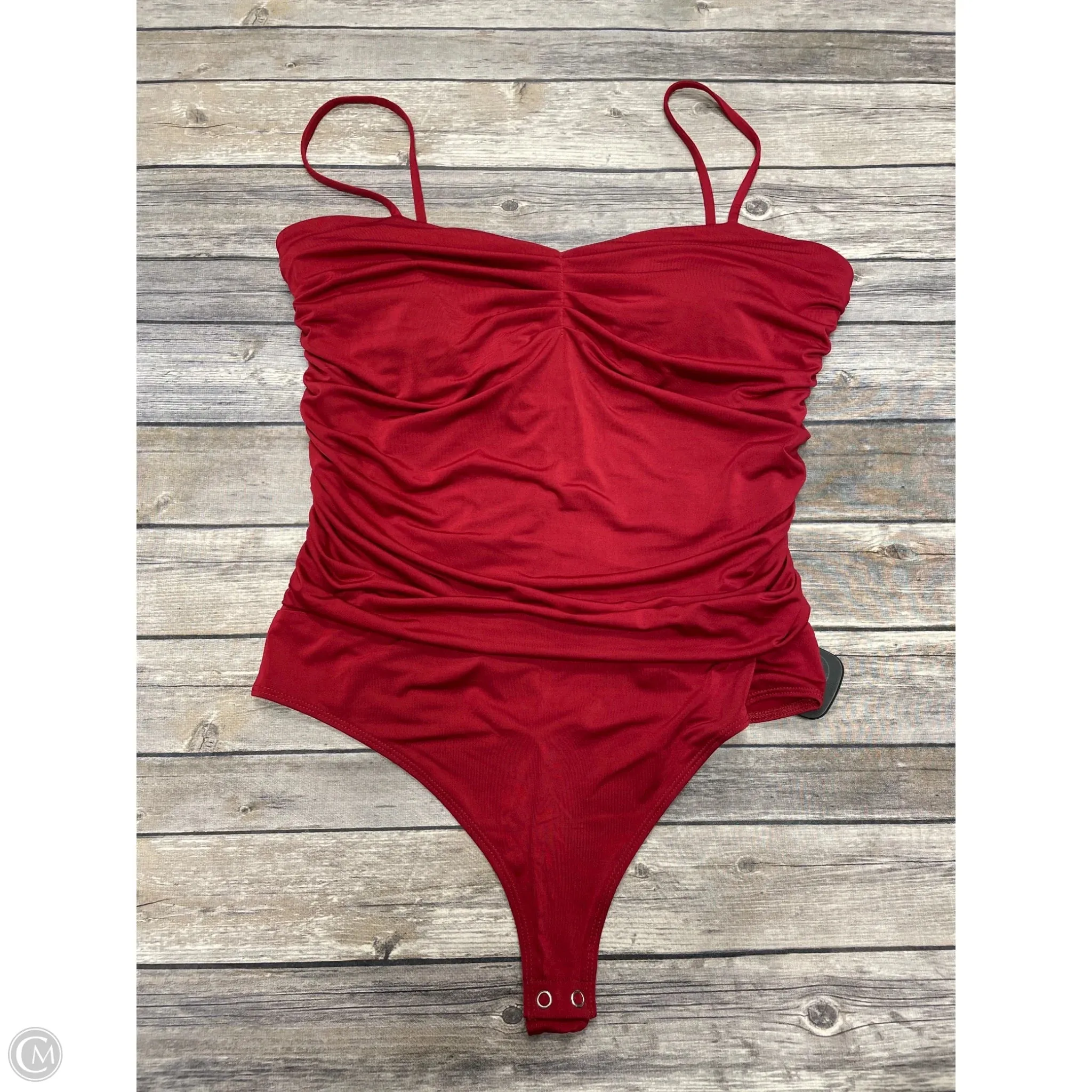 Bodysuit By Express In Red, Size: L