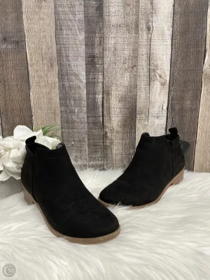 Boots Ankle Heels By Time And Tru In Black, Size: 7