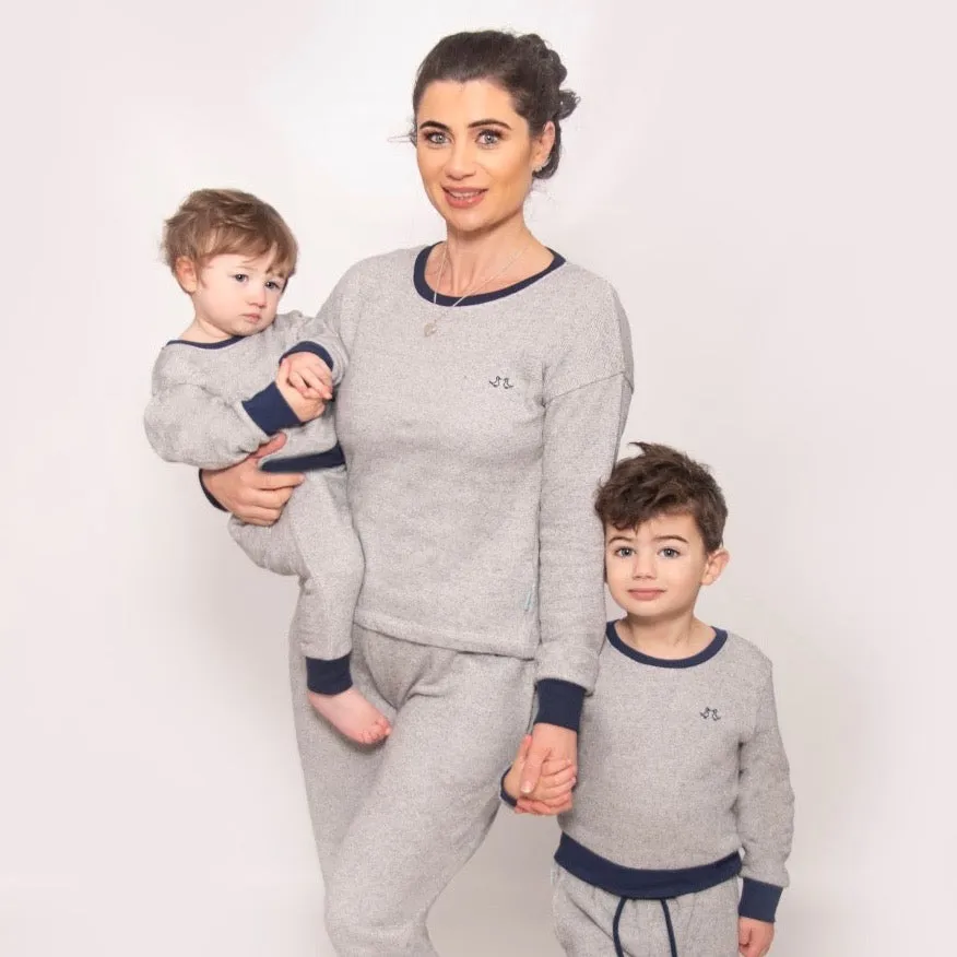 Boys Grey Jersey Lounge Set