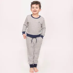 Boys Grey Jersey Lounge Set