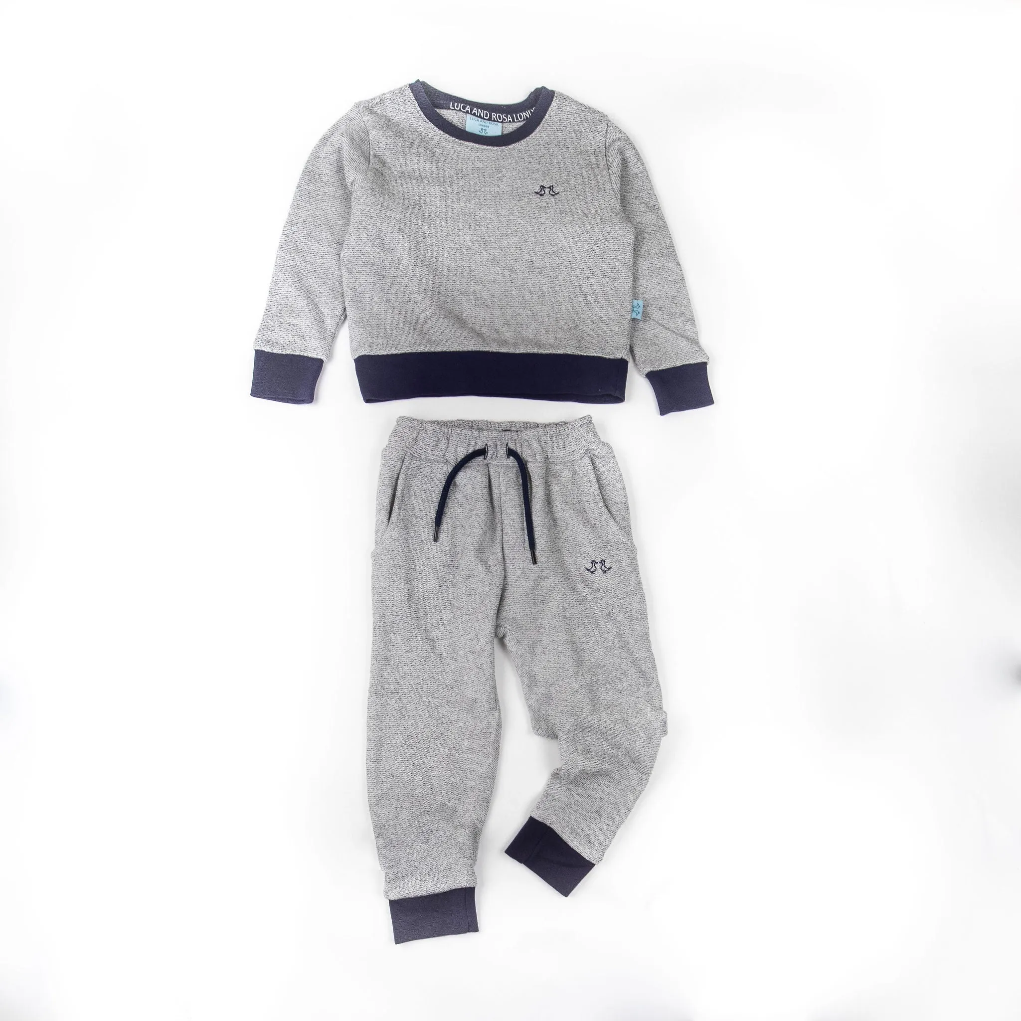 Boys Grey Jersey Lounge Set