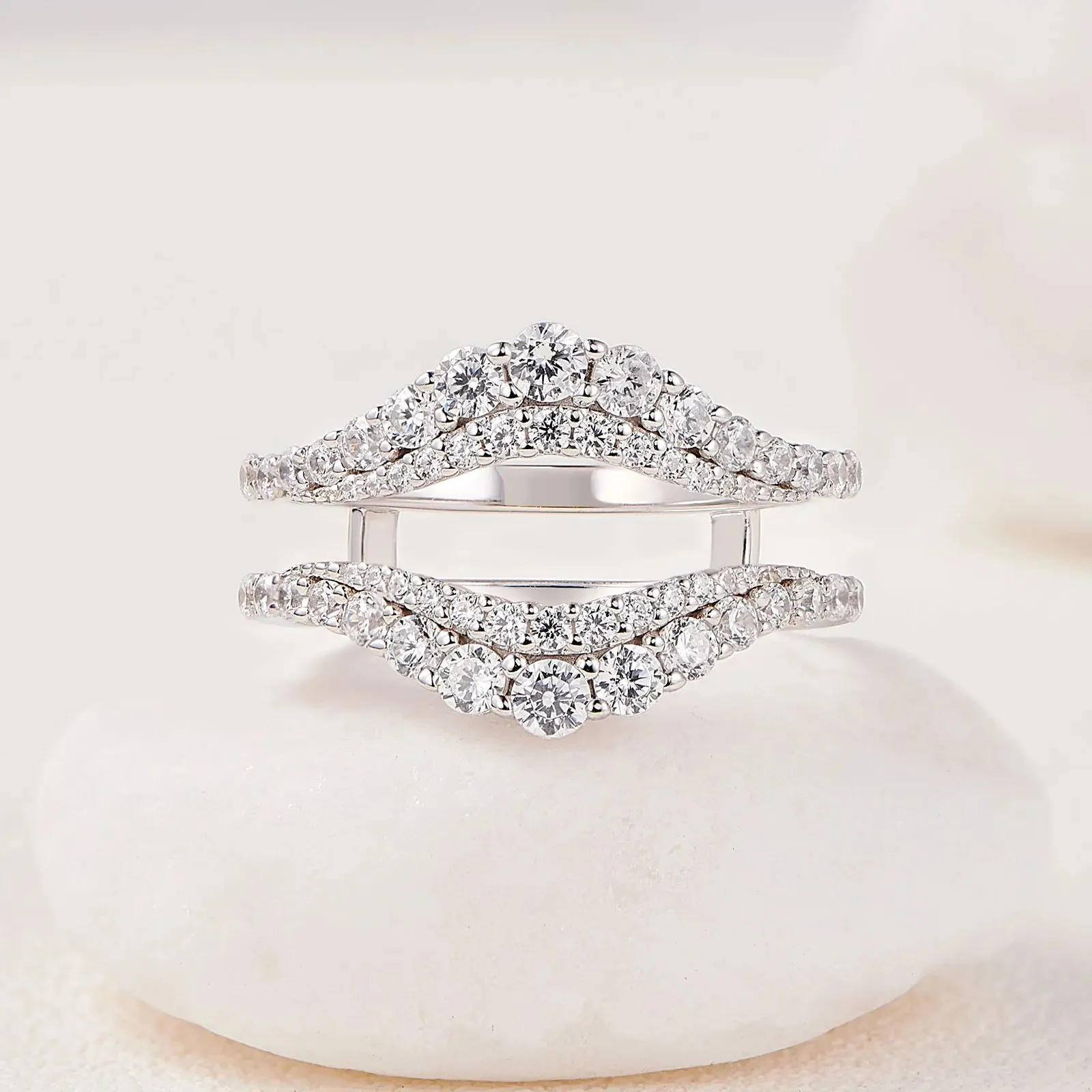 Brilliant Round Cut Diamond Enhancer Women's Wedding Band