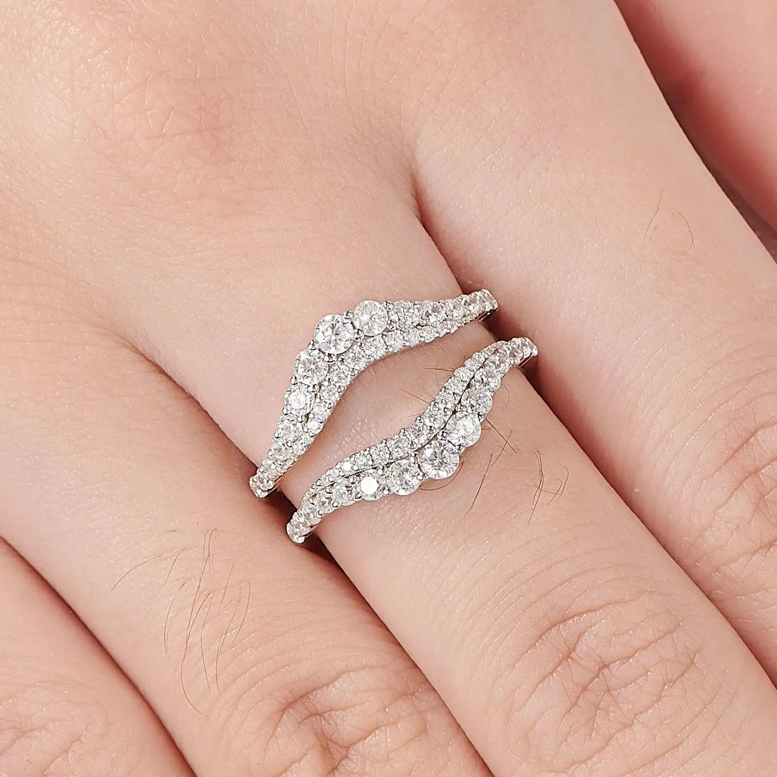 Brilliant Round Cut Diamond Enhancer Women's Wedding Band