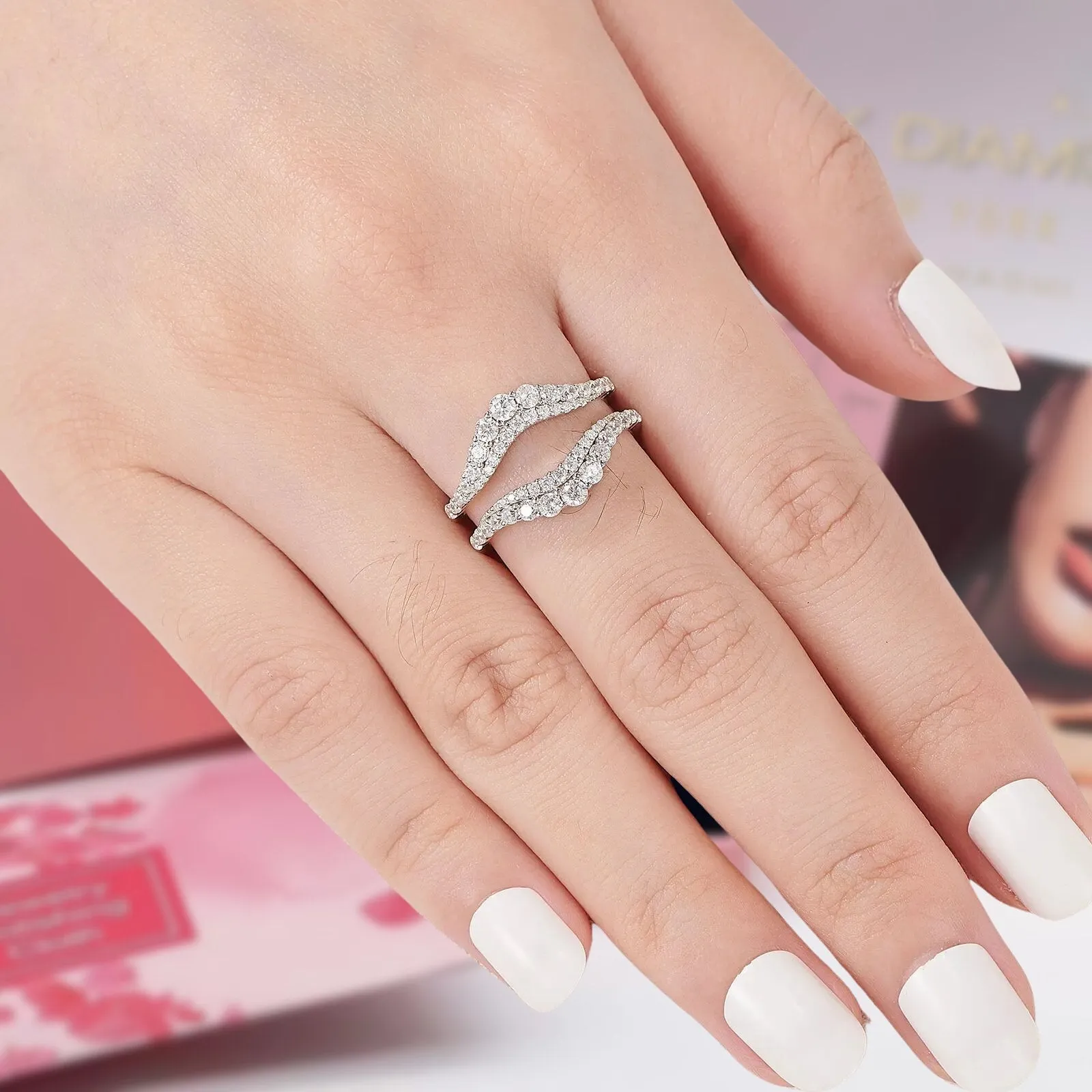 Brilliant Round Cut Diamond Enhancer Women's Wedding Band
