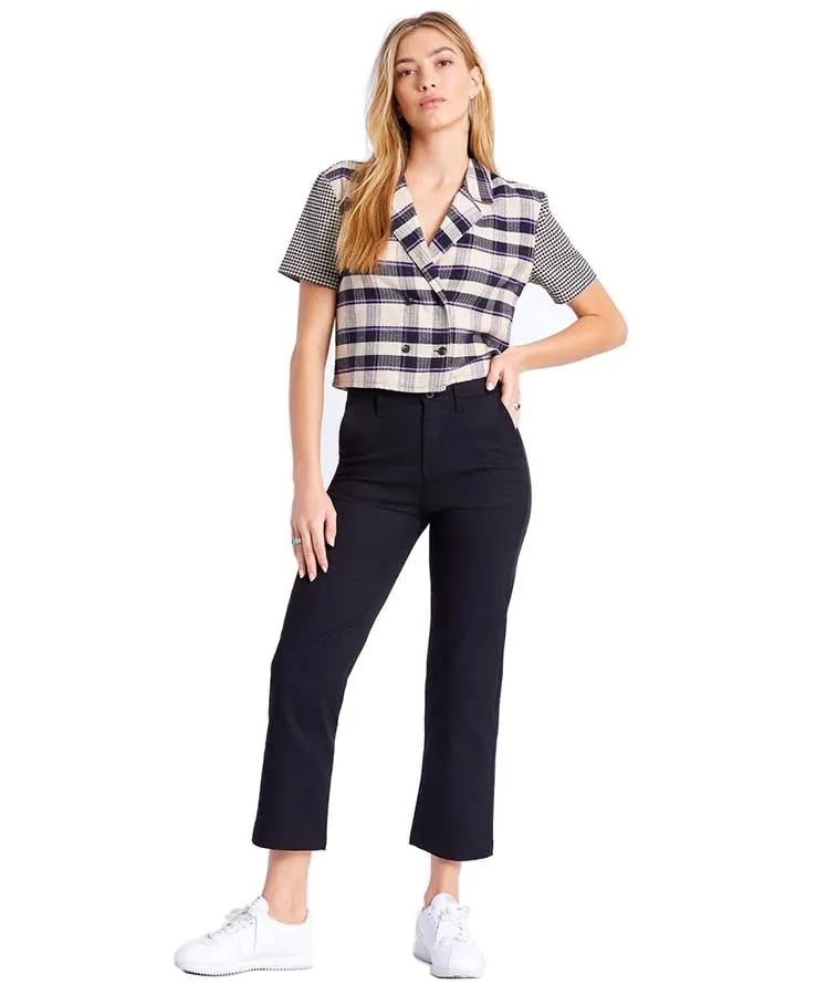Brixton Women's Chelsea Short Sleeve Woven Black