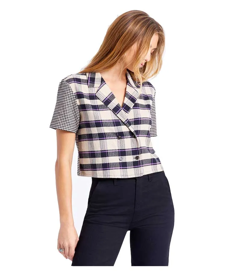 Brixton Women's Chelsea Short Sleeve Woven Black