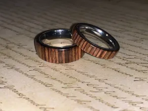 Brown Wood Wedding set