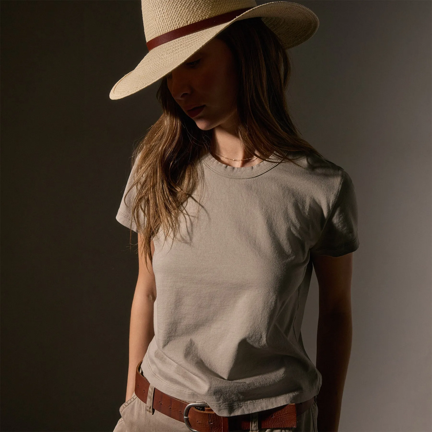 Brushed Elevated Jersey Short Sleeve Tee - Overcast