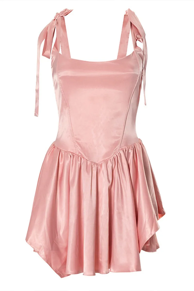BS3166 Bustier Ruffle Mini Dress