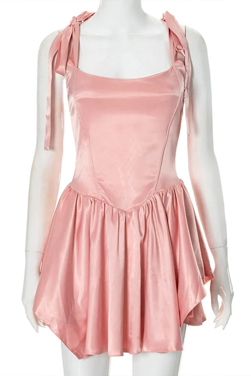 BS3166 Bustier Ruffle Mini Dress