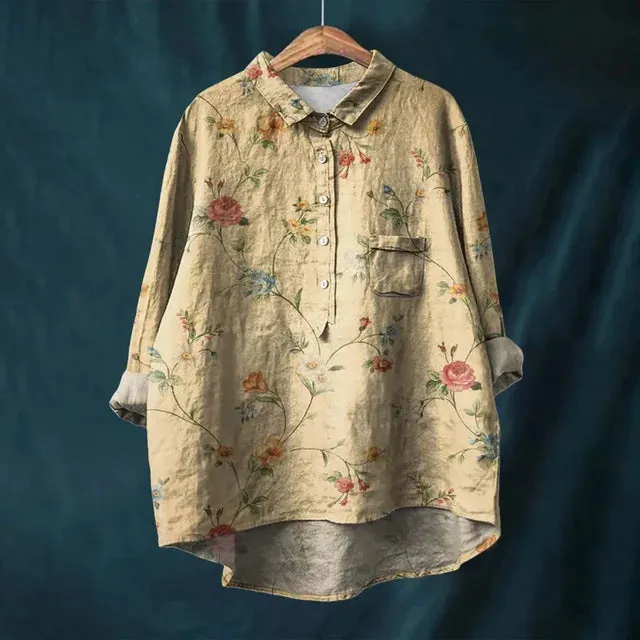 Buber® | Vintage-Blumenbluse