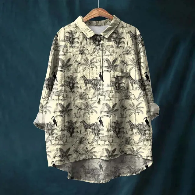 Buber® | Vintage-Blumenbluse
