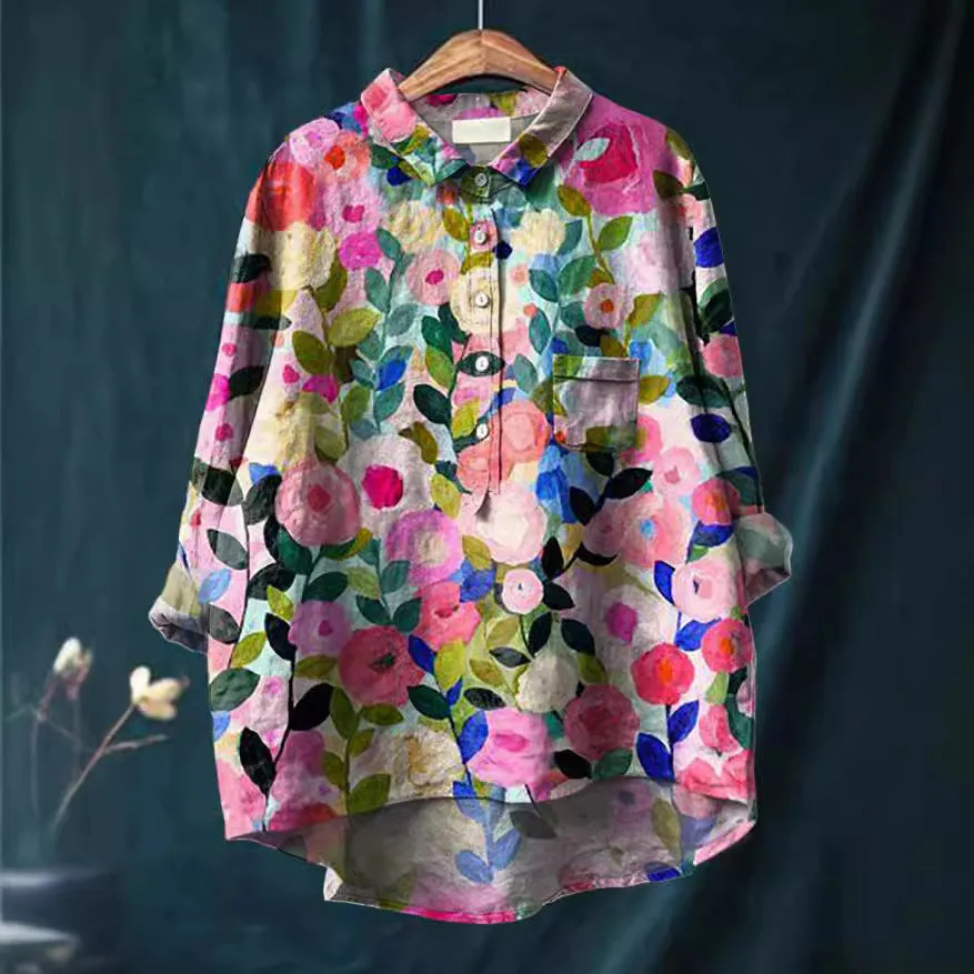 Buber® | Vintage-Blumenbluse