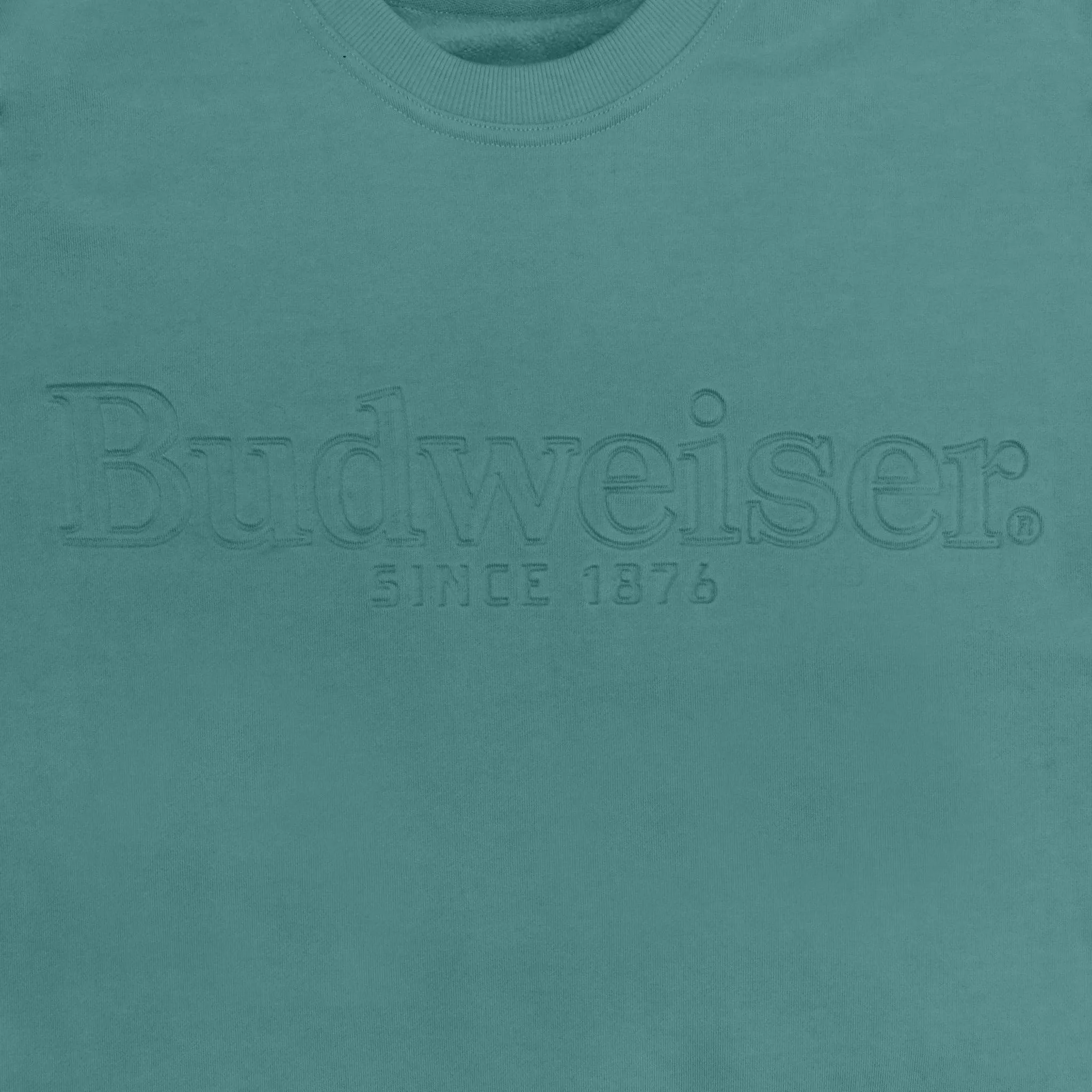 Budweiser Debossed Sage Crewneck