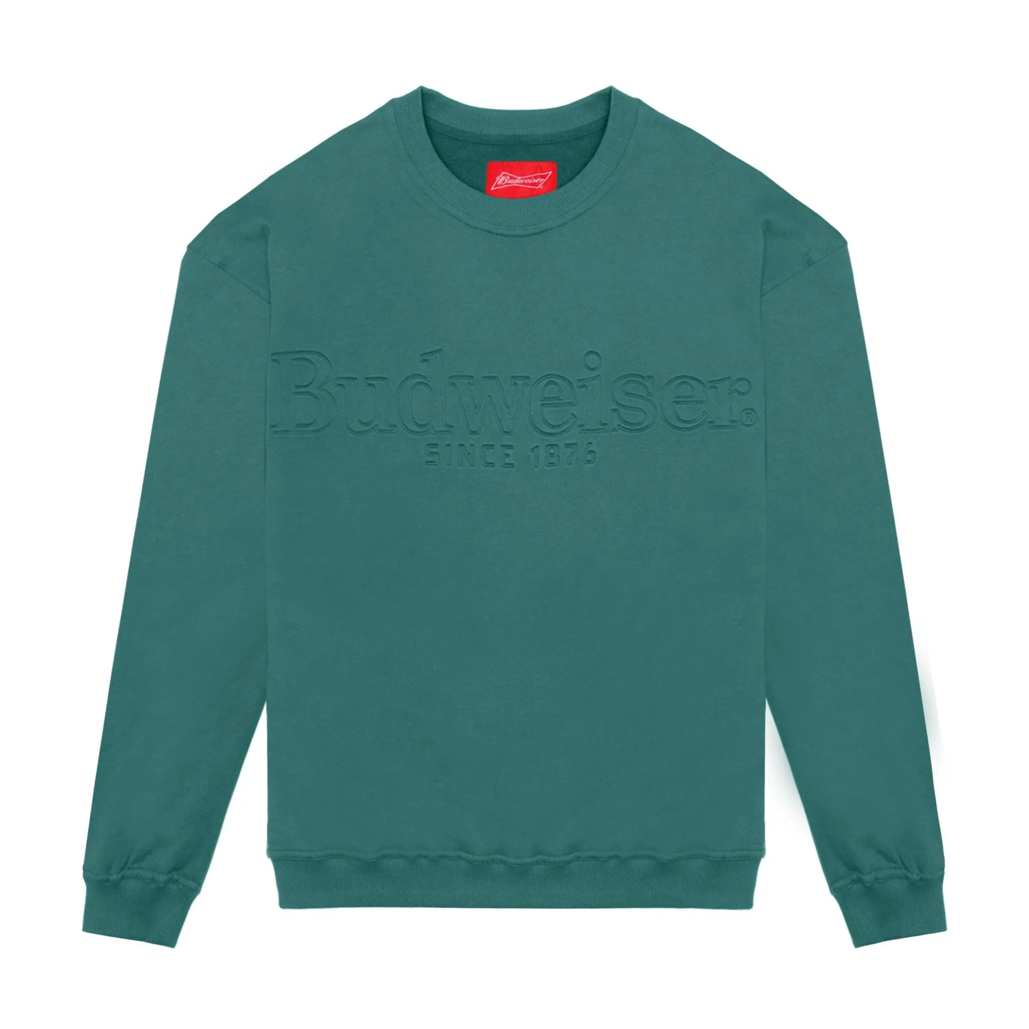 Budweiser Debossed Sage Crewneck