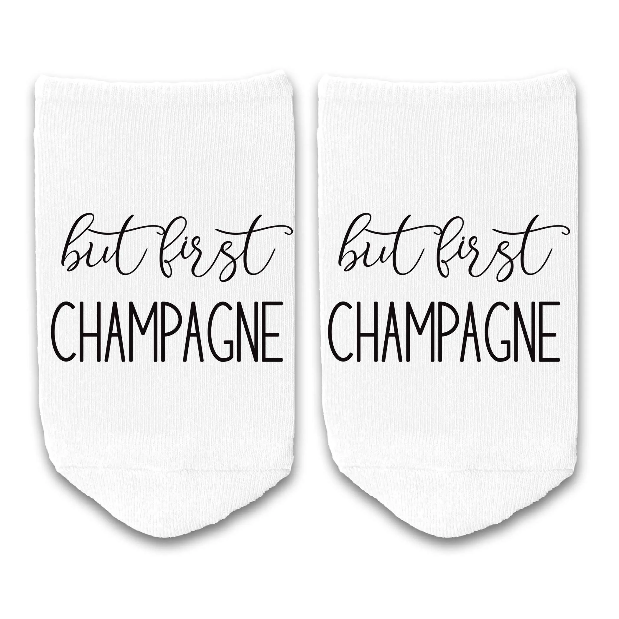 But First, Champagne - Ladies No Show Socks