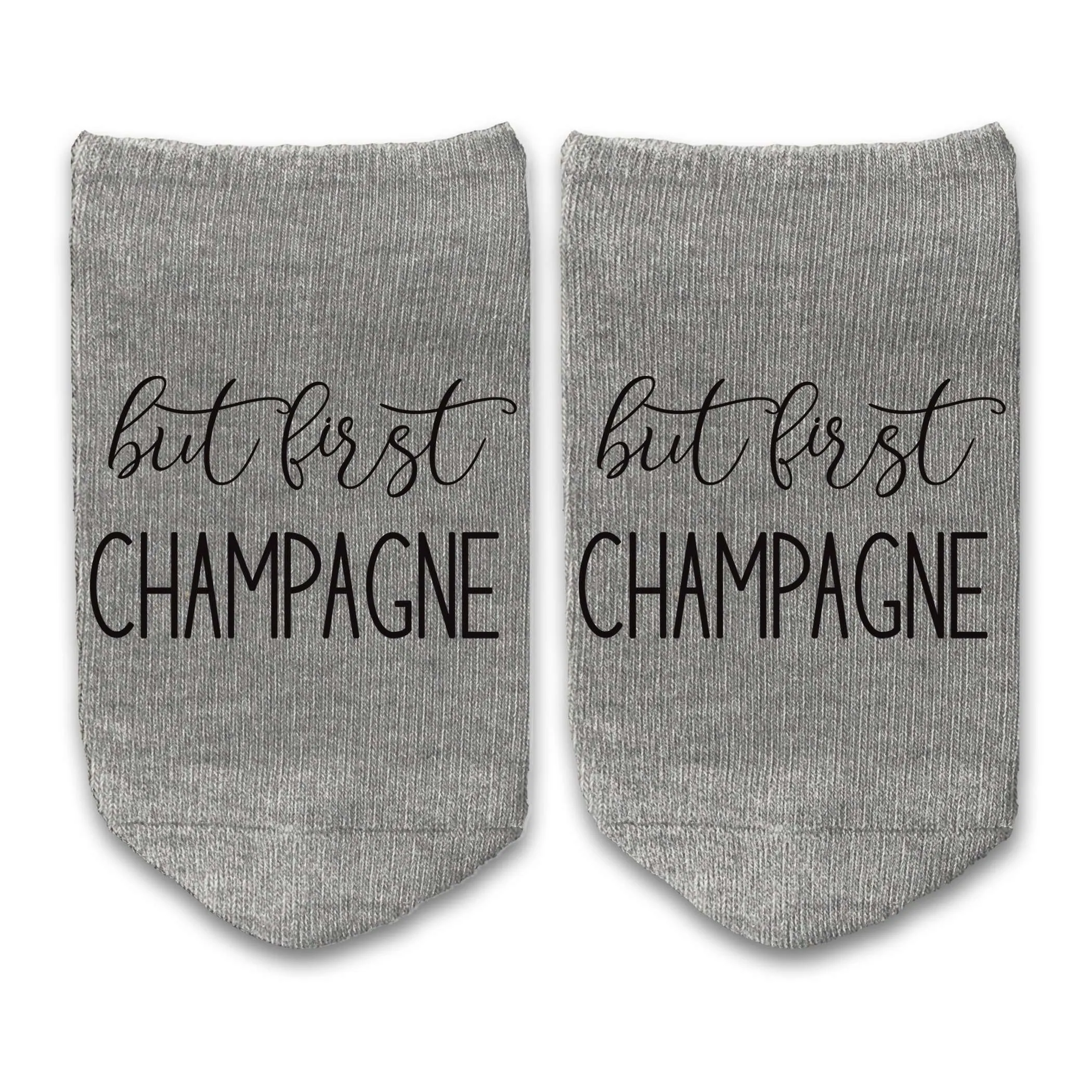 But First, Champagne - Ladies No Show Socks