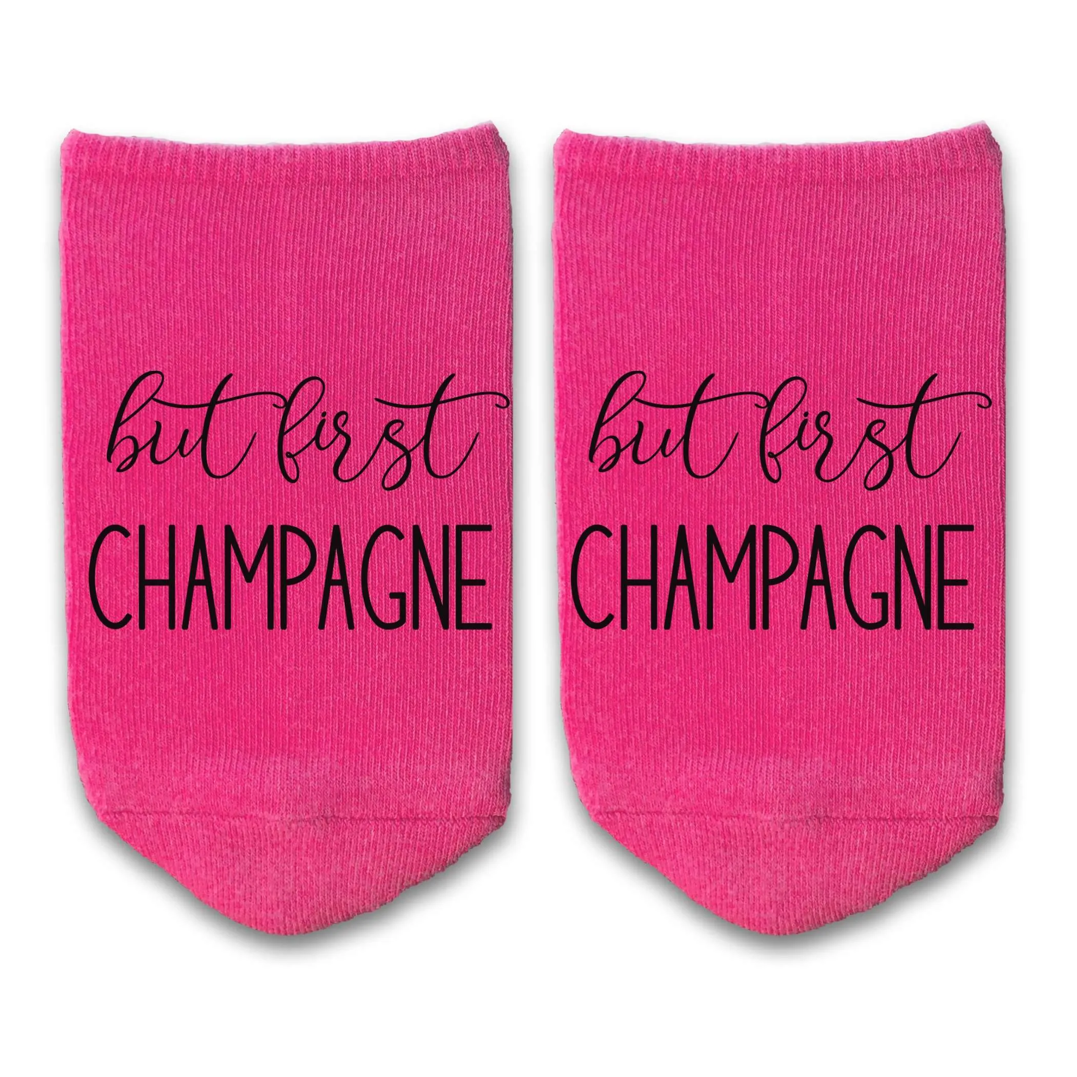 But First, Champagne - Ladies No Show Socks