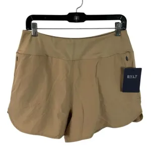 BYLT Women’s Flow Shorts Size Large Tan Athletic NEW Premium Basics