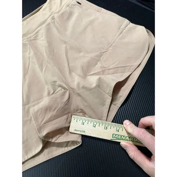 BYLT Women’s Flow Shorts Size Large Tan Athletic NEW Premium Basics