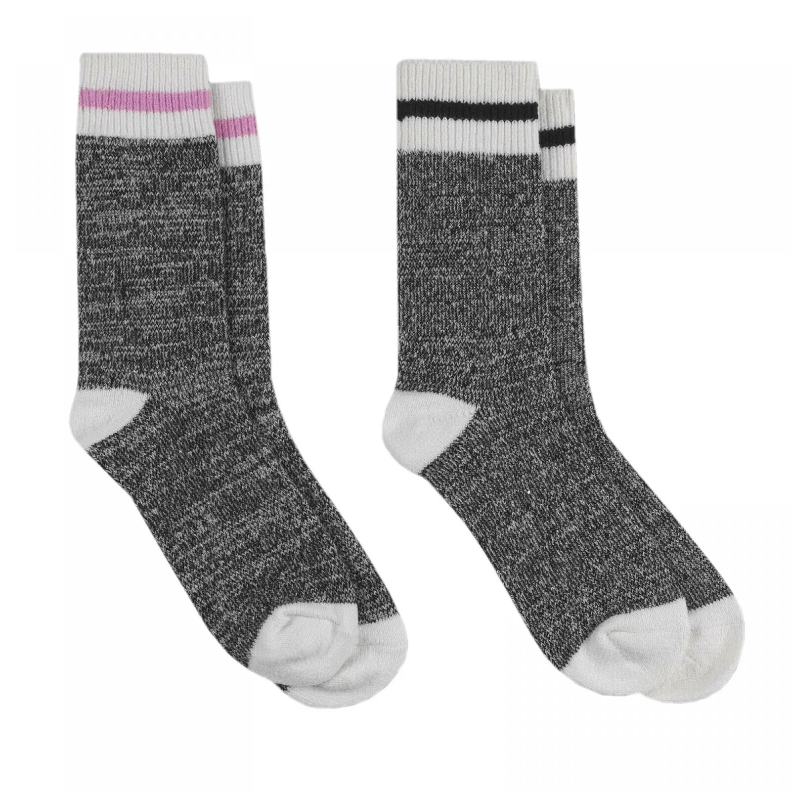 C9 Champion Women's 2 Pack Duo Dry Striped Soft Crew Socks