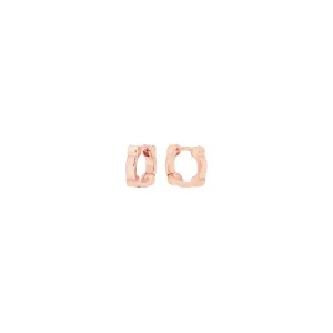 Cage Huggies | Rose Gold