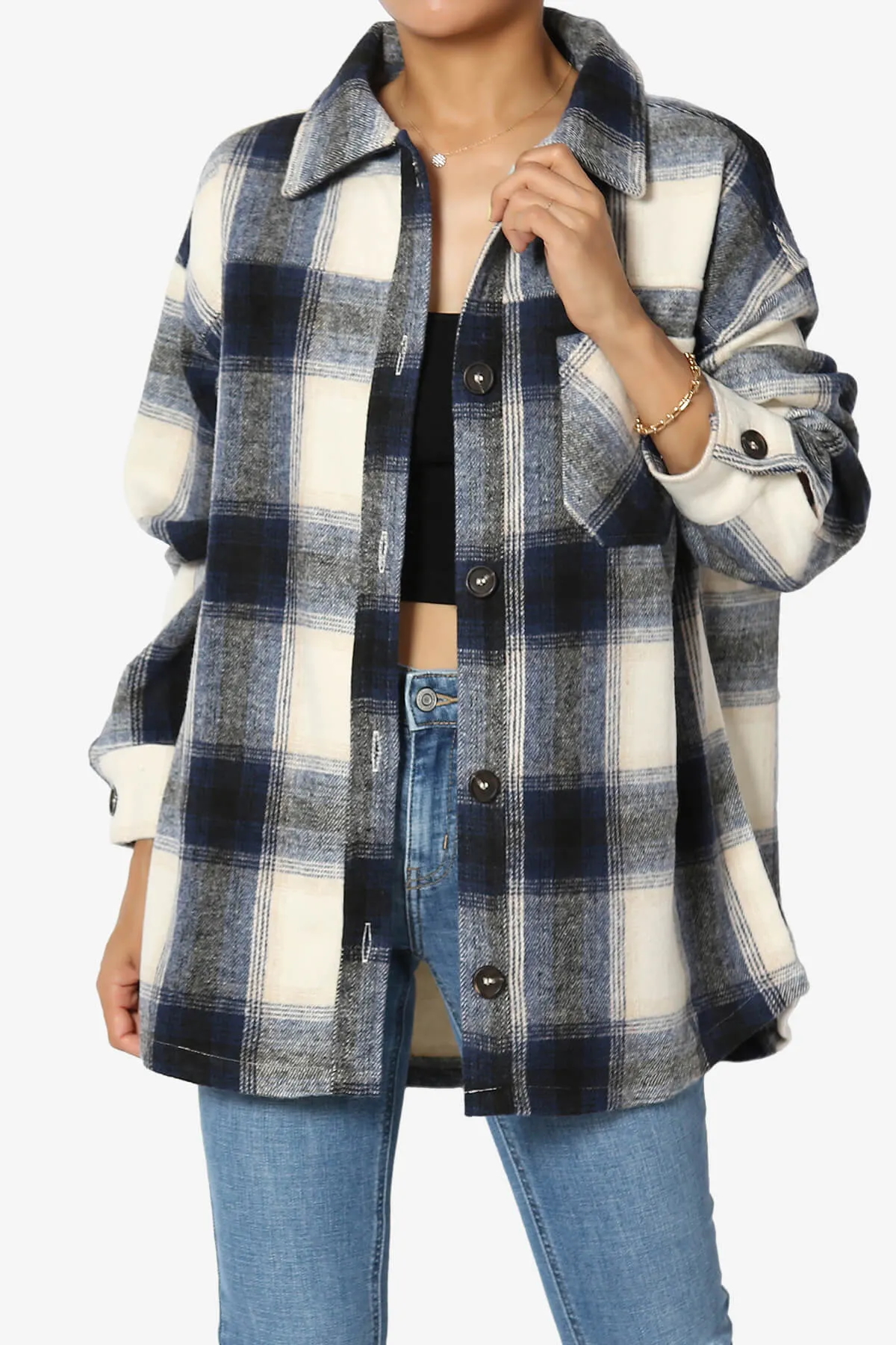 Cameron Plaid Flannel Oversized Shacket