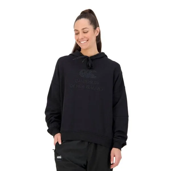 Canterbury Women's "Of NZ" Overhead Hoody - Jet Black