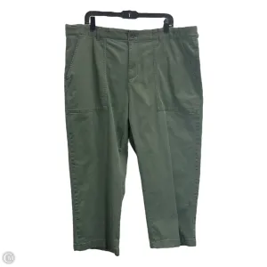 Capris By Terra & Sky In Green, Size: 18