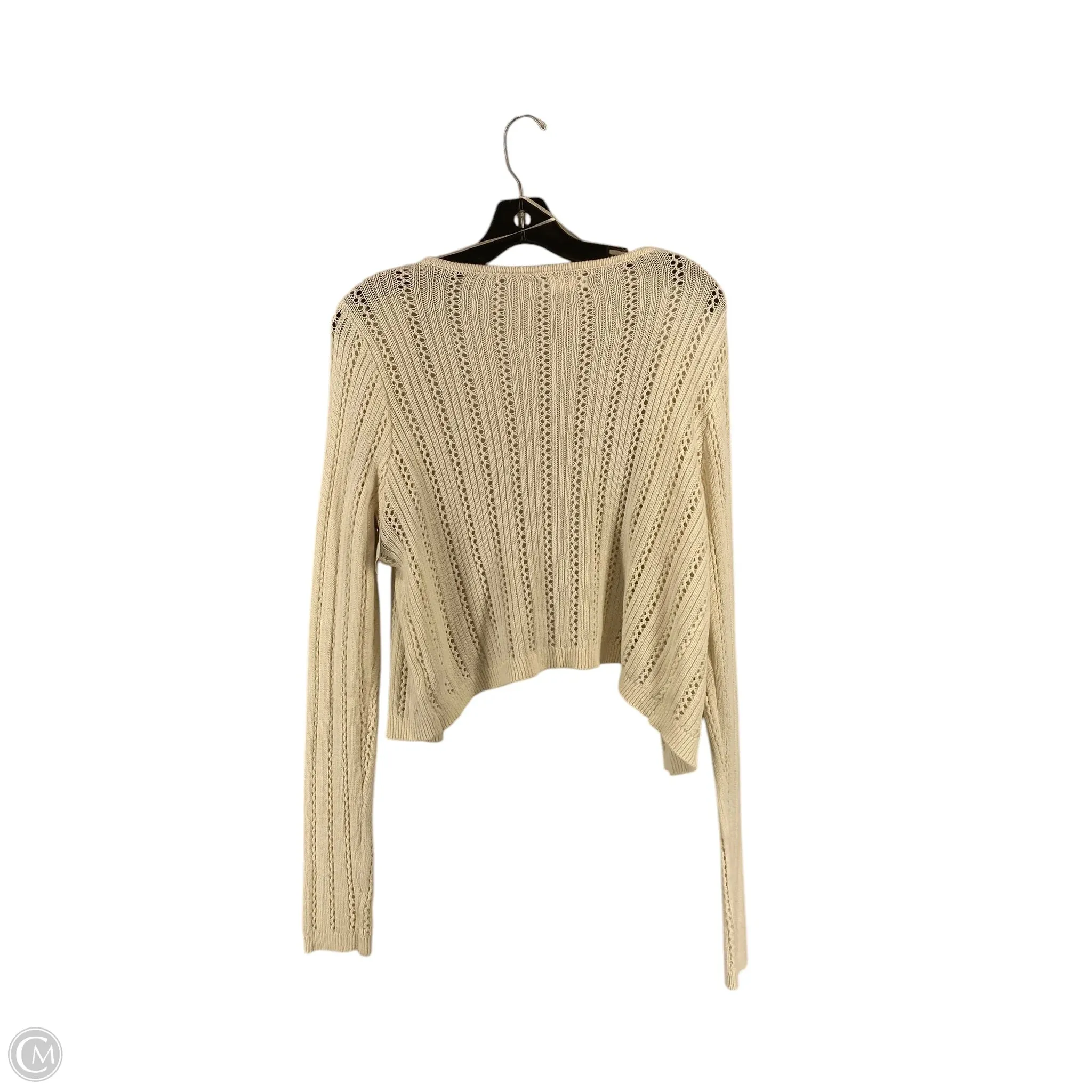 Cardigan By Aeropostale In Cream, Size: L