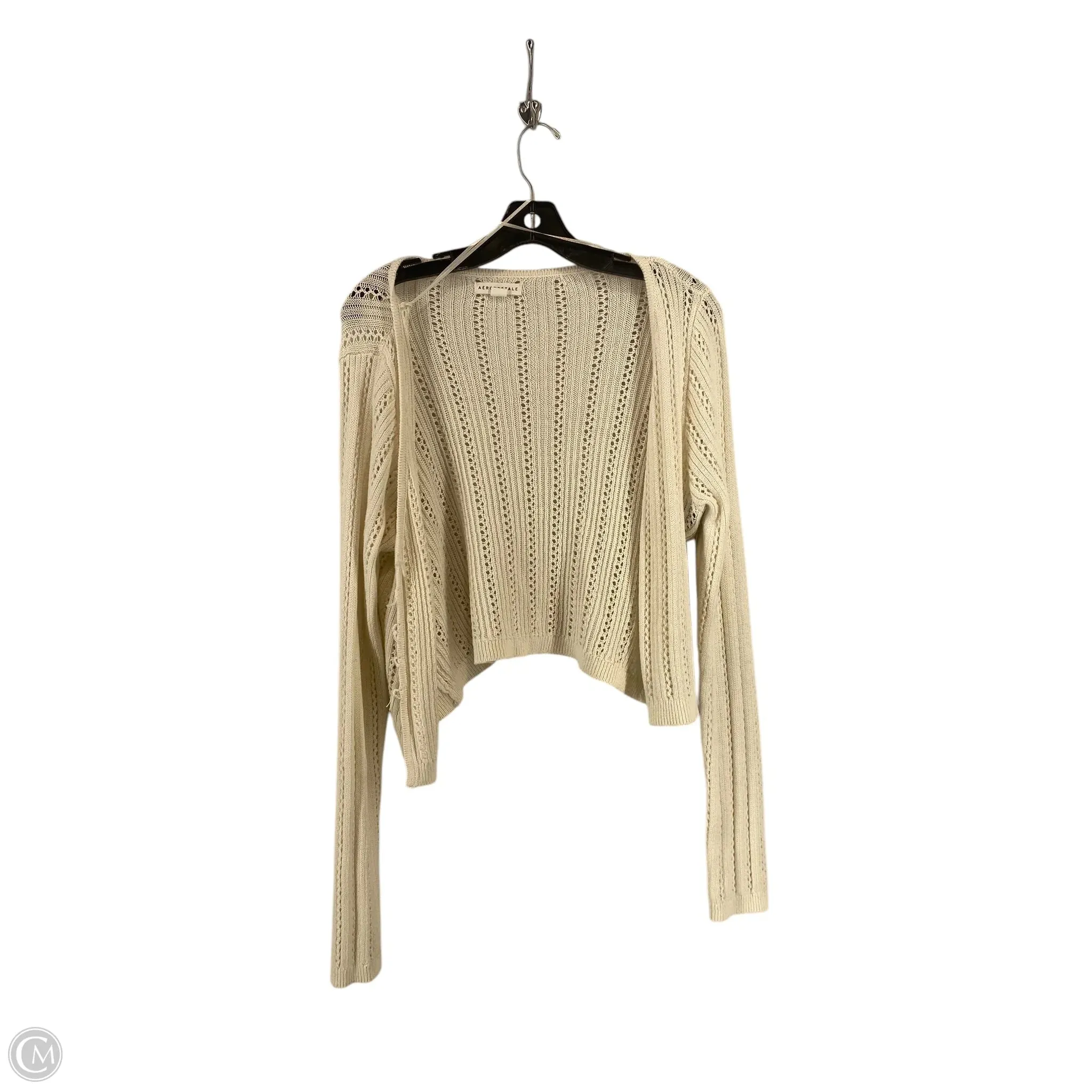Cardigan By Aeropostale In Cream, Size: L