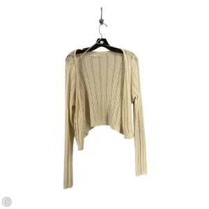 Cardigan By Aeropostale In Cream, Size: L