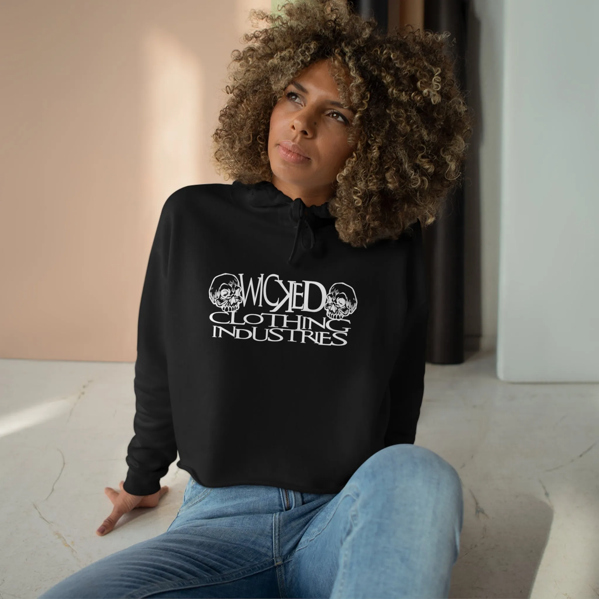 Cartoon/ Madness/Crop Hoodie