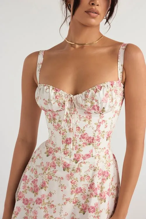 Cecilia® | Elegant Bustier Summer Dress With Print