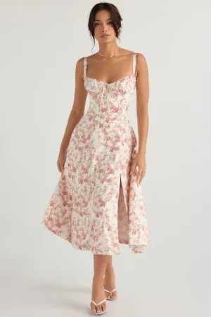 Cecilia® | Elegant Bustier Summer Dress With Print