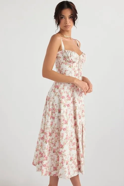 Cecilia® | Elegant Bustier Summer Dress With Print