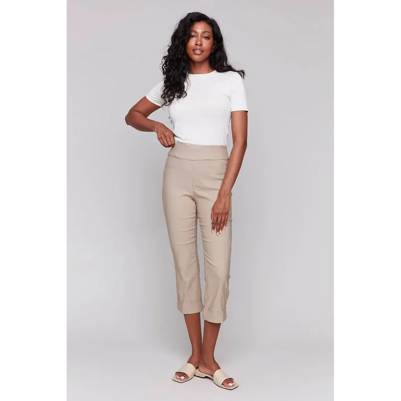 Charlie B Stretch Pull-On Capri Pant