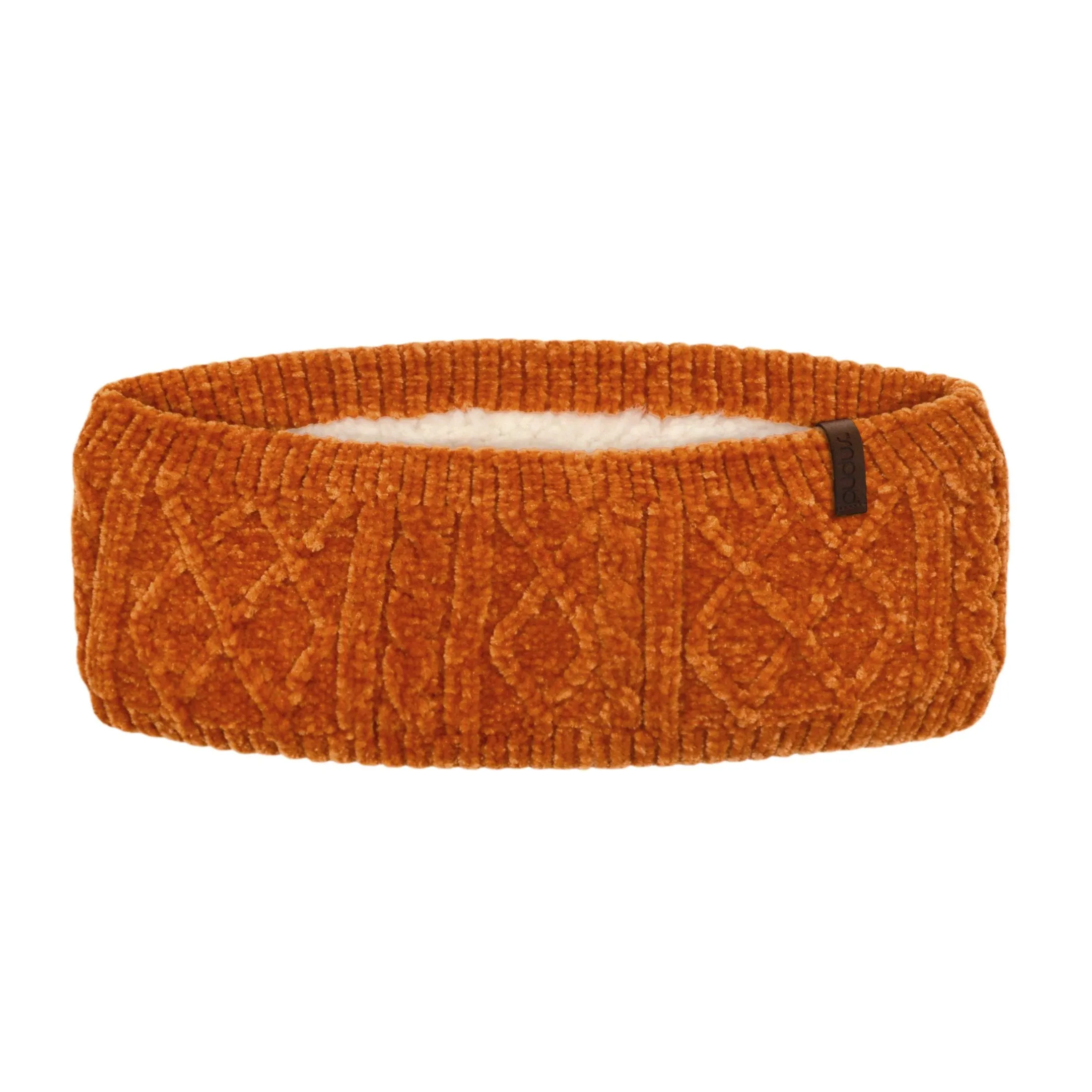 Chenille Knit Headband | Peach Caramel