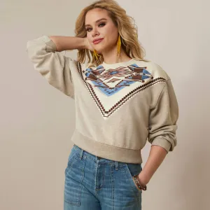 Chimayo Women's Embroidered Sweatshirt | 10046283