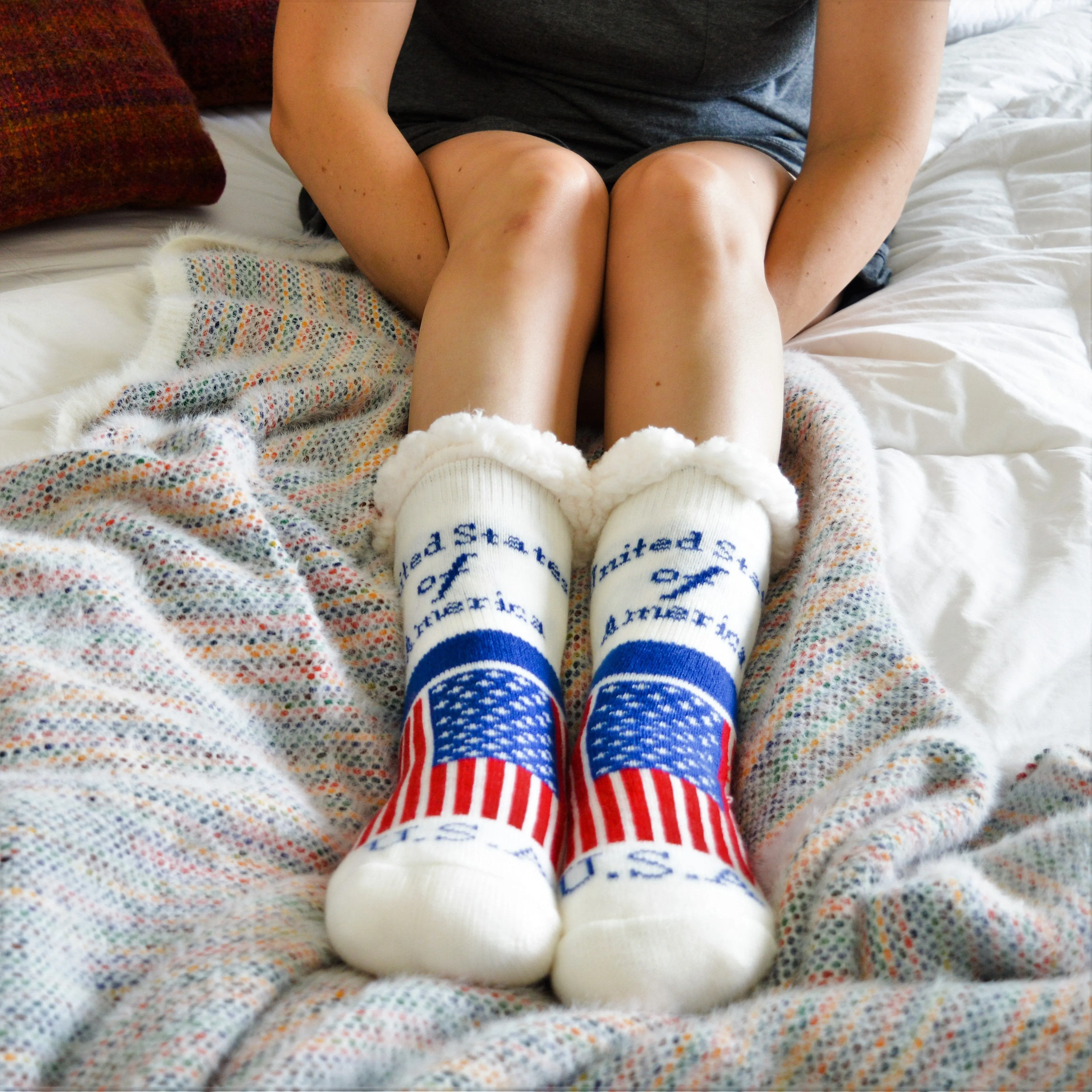 Classic Slipper Socks | Americana
