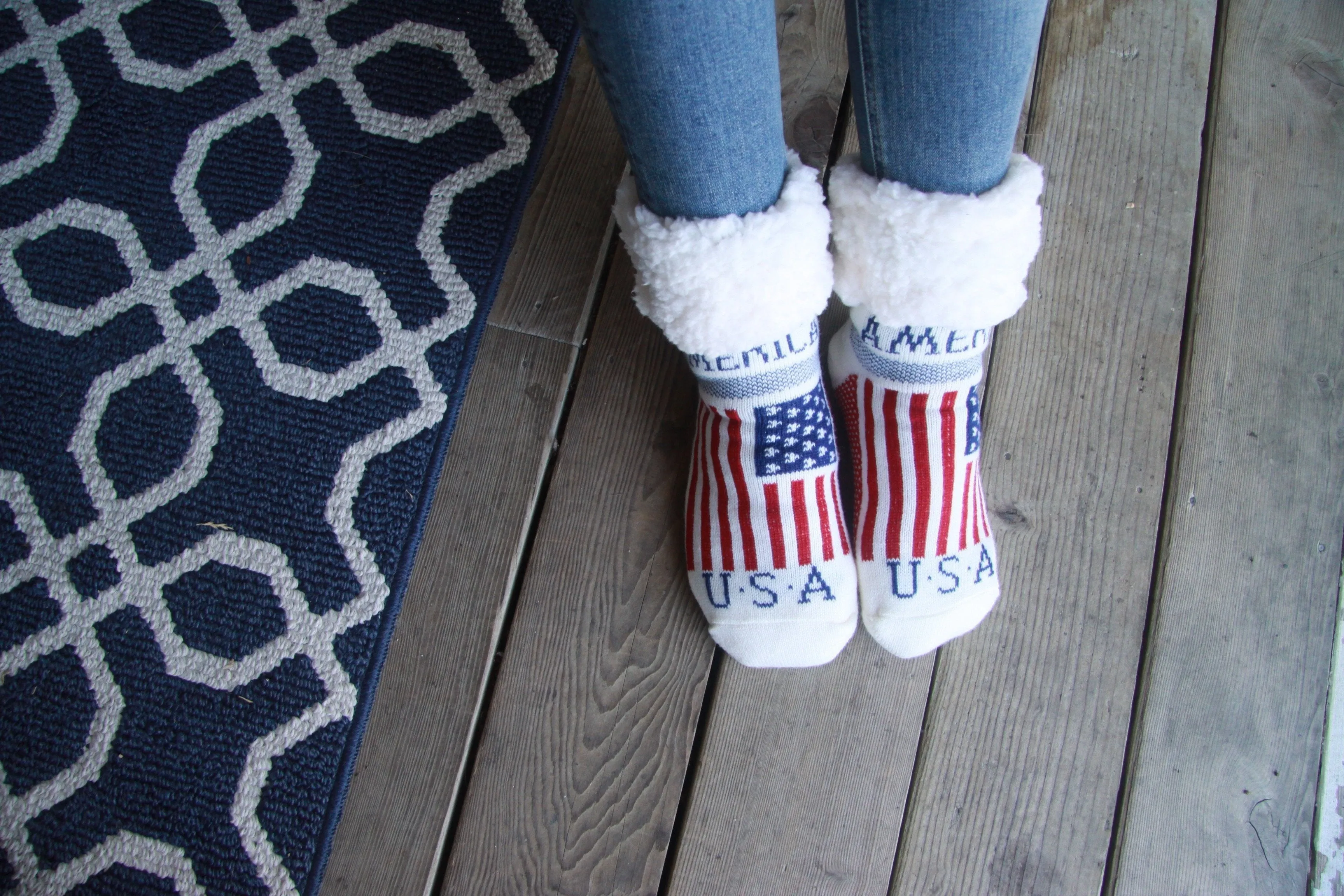 Classic Slipper Socks | Americana