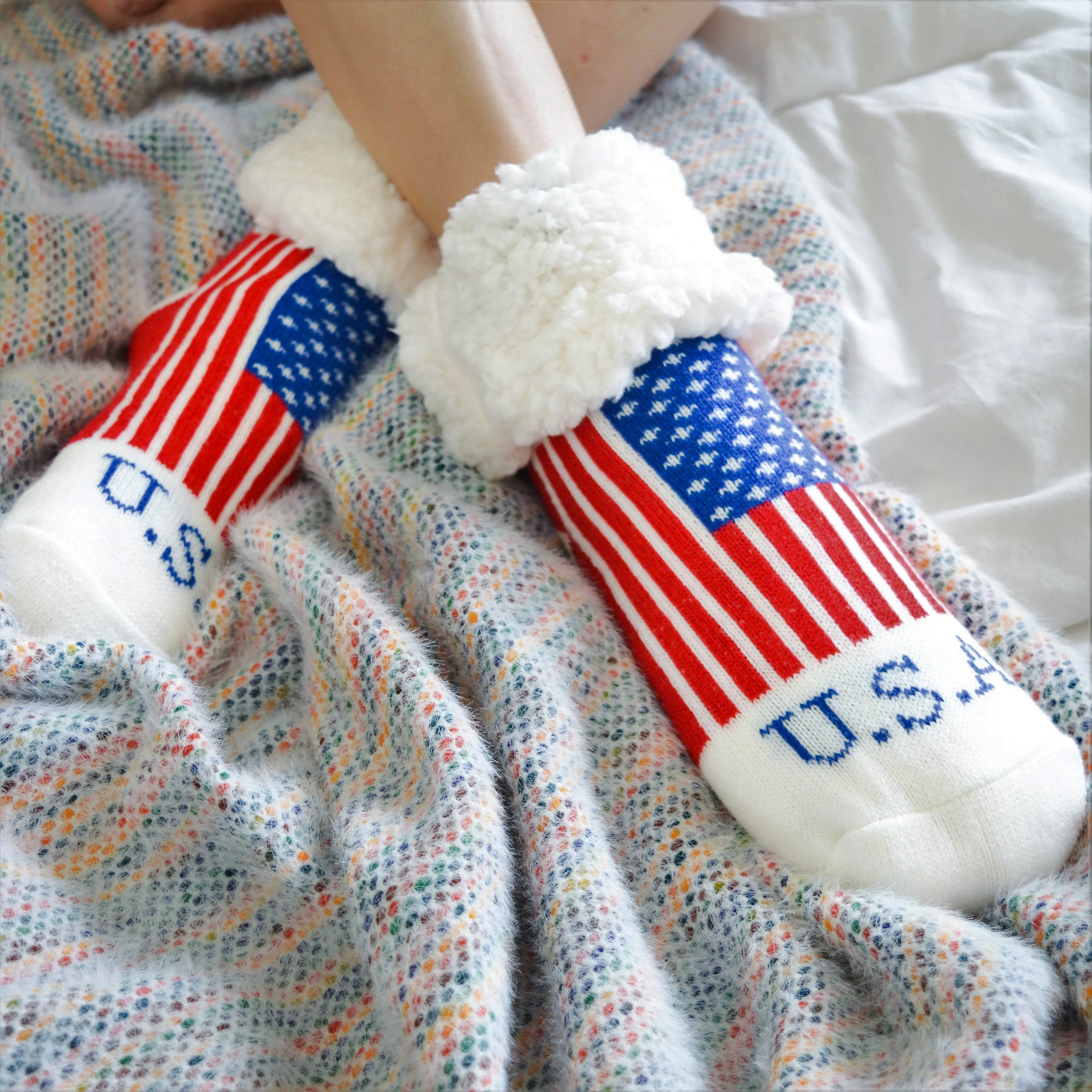 Classic Slipper Socks | Americana