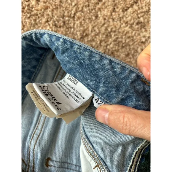 Closed Pedal Pusher Jeans Pants Women 27w  26l Blue Demin