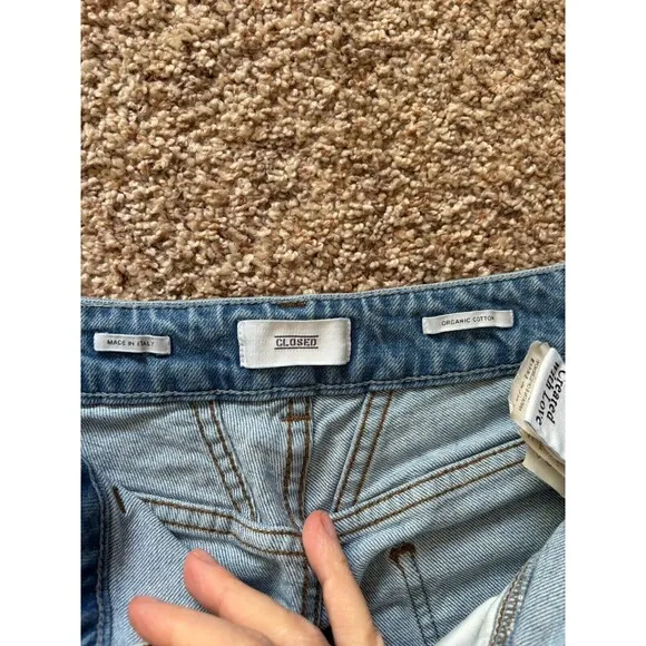 Closed Pedal Pusher Jeans Pants Women 27w  26l Blue Demin
