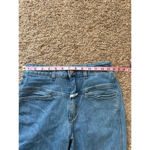 Closed Pedal Pusher Jeans Pants Women 27w  26l Blue Demin