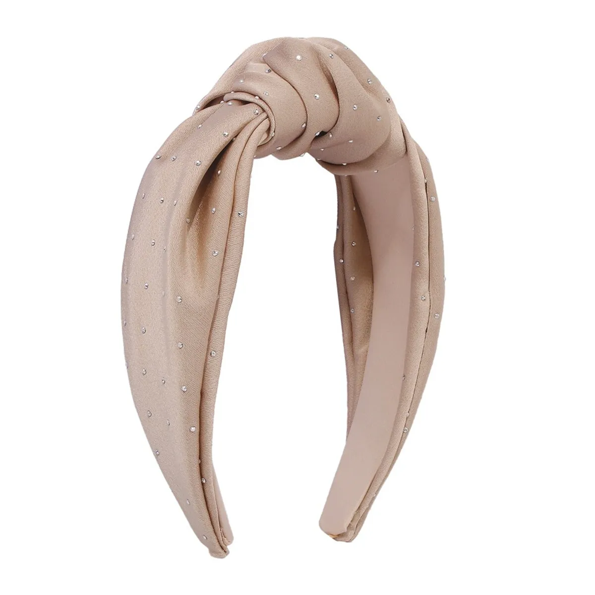 Coffee & Cubic Zirconia Knot Headband
