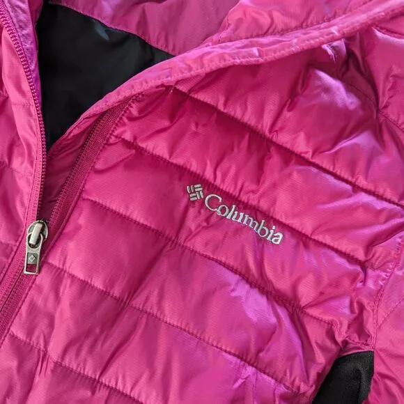 Columbia Women's Powder Pillow Hybrid Jacket Deep Blush size Small